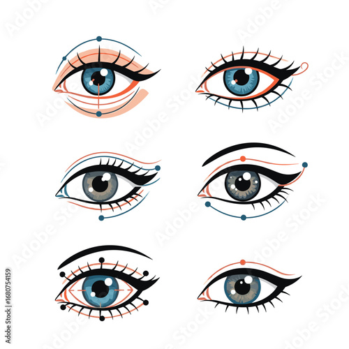 Exploring various eye shapes and makeup techniques for beautiful eyes and enhanced features