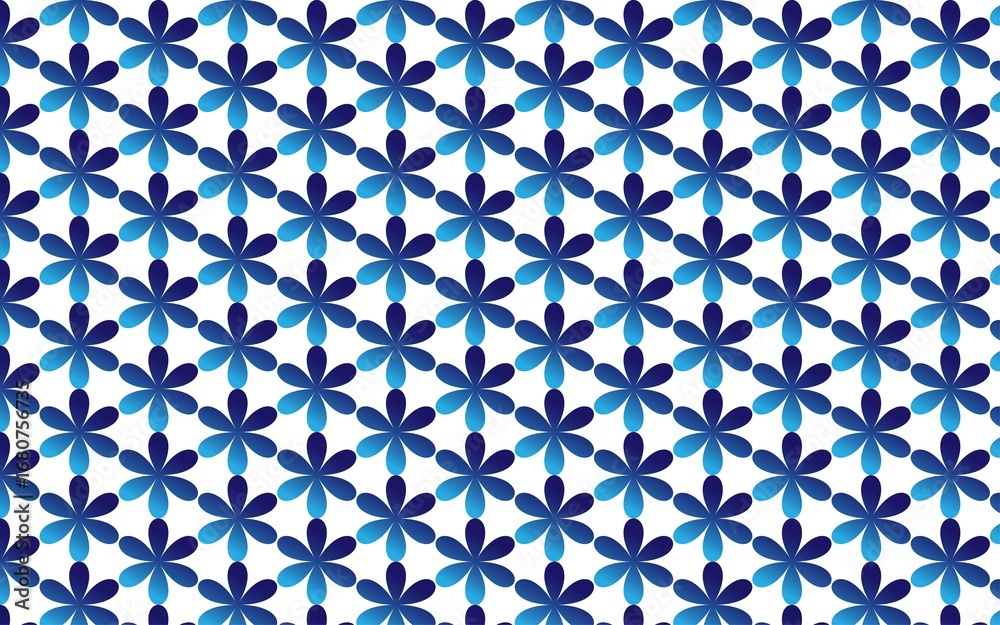 Fototapeta premium dark and light blue dark and light color cream background beautiful flower seamless pattern 