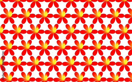 dark red and yellow dark colorful cream background beautiful flower seamless pattern 