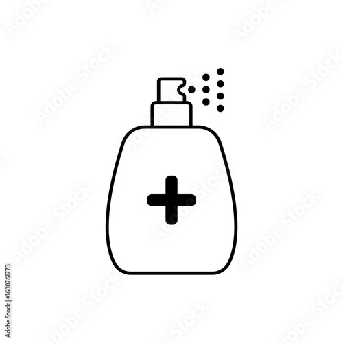 Icon a antiseptic, isolated against a clean background.