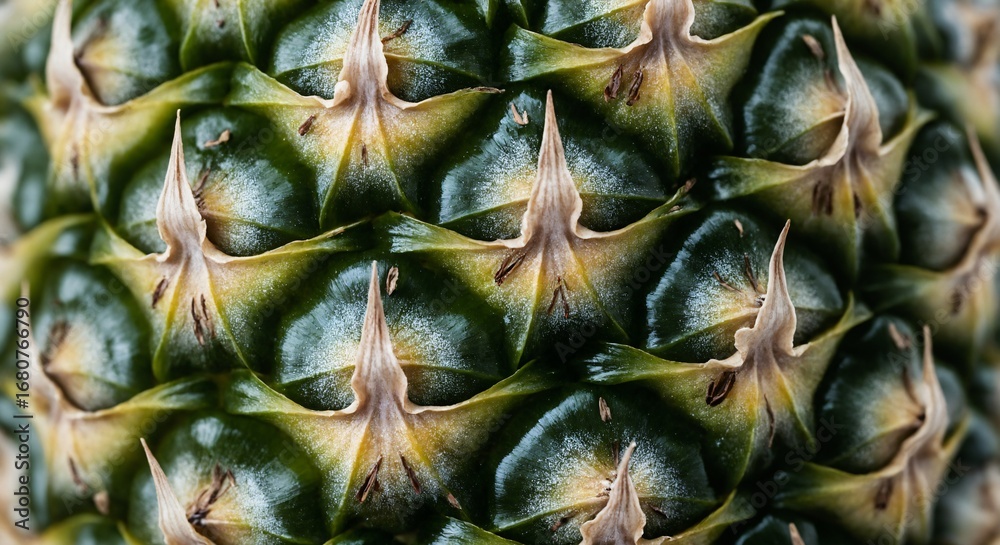 Closeup Macro Texture of Fresh Pineapple Skin Pattern. Closeup Macro Texture of Fresh Pineapple Skin Pattern.