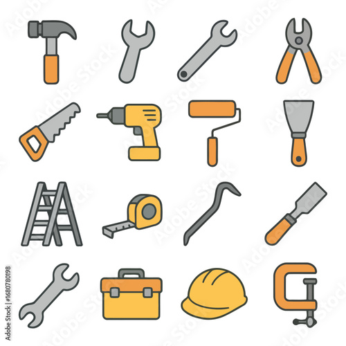 Tools of the Trade: A meticulously crafted image showcases an array of essential tools, from a sturdy hammer and crescent wrench to a precision screwdriver and toolbox.