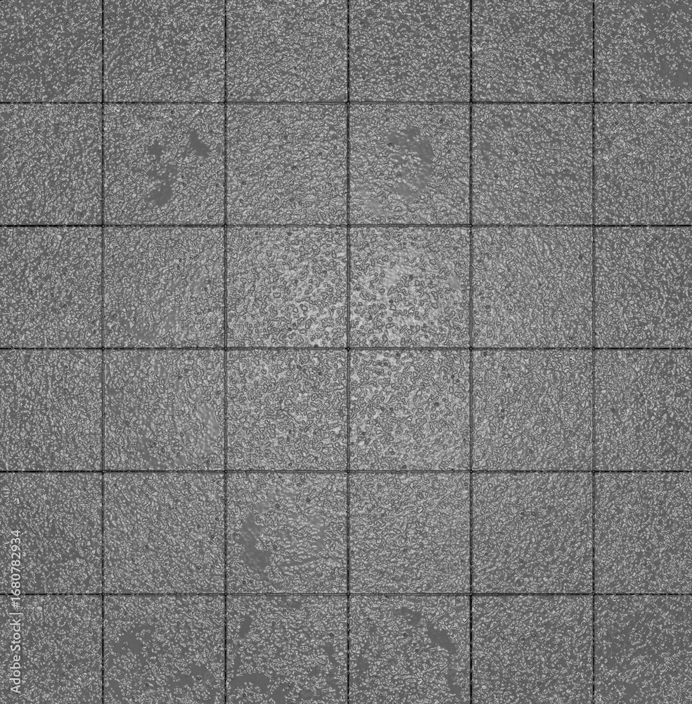 Fototapeta premium Gray square tiles forming textured background pattern