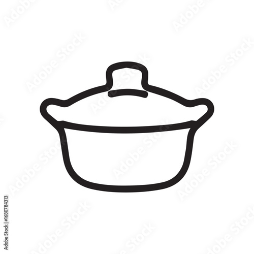 A pot black and white drawing