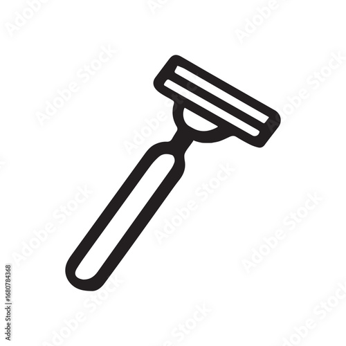 A razor icon vector black and white drawing