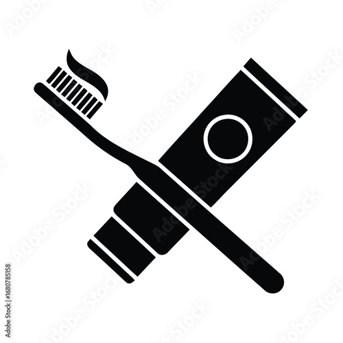 Vector silhouette of Toothbrush 