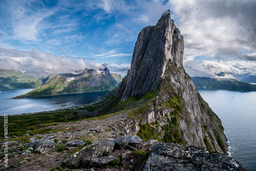 Hike up to mount Hesten in Senja, Norway