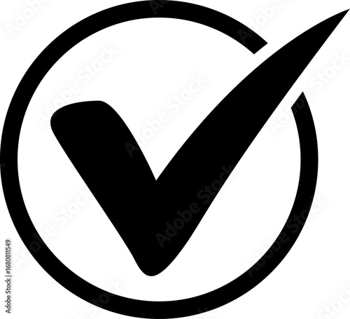Checkmark checklist icon transparent background.