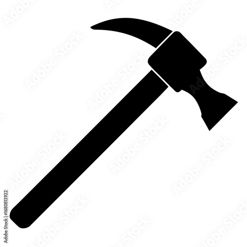 Hammer vector clean black silhouette design white background