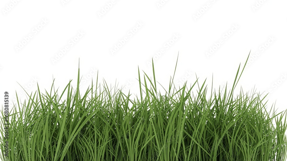 Obraz premium green grass isolated on white