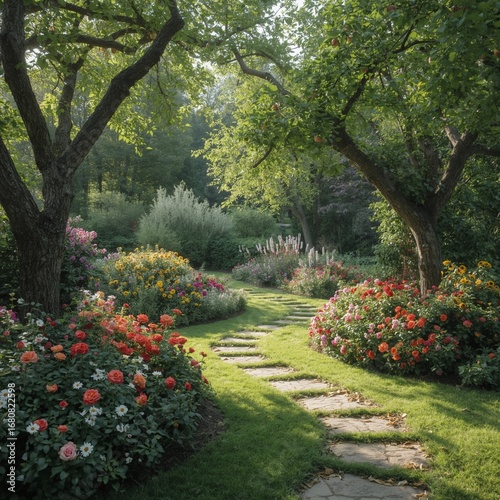 Fototapeta Naklejka Na Ścianę i Meble -  path in the garden