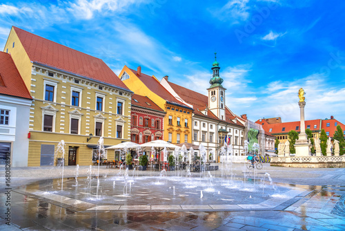 Wallpaper Mural Main square in the historic center of Maribor, Slovenia Torontodigital.ca