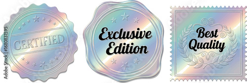 Premium Quality Seals for Awards, Certifications, and Exclusive Products with Holographic Effect