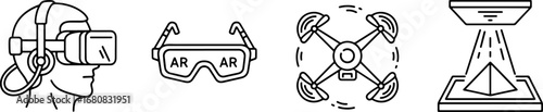 Explore future tech innovations augmented reality VR glasses drone and 3D printing design solutions
