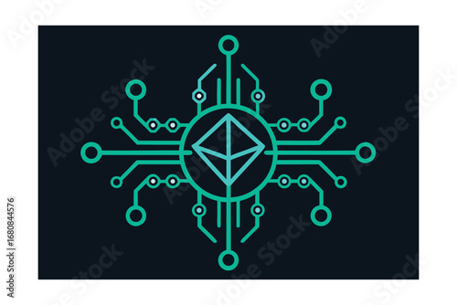 Circuit Board in Shape of an Arcane Symbol
