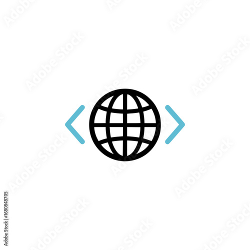 global code technology startup company logo vector illustration template design