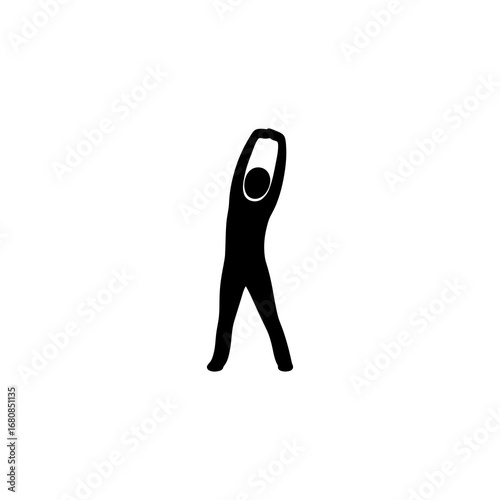 A stylized figure plays an acoustic guitar while walking.