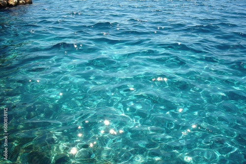 Wallpaper Mural Sparkling turquoise water surface Torontodigital.ca