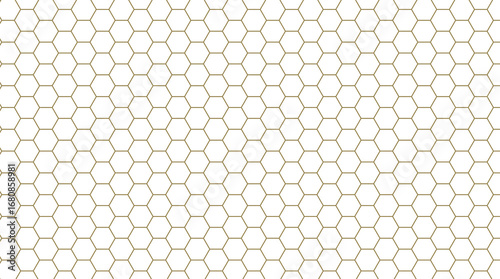 Honeycomb hexagon background, seamless geometric texture vector design.
