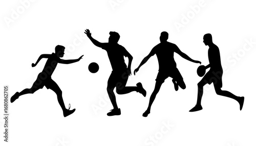 Athletes running race sport competition