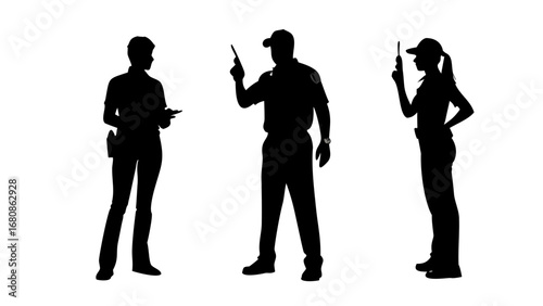 Black Silhouette Of A Vintage Camera Lens minimalist