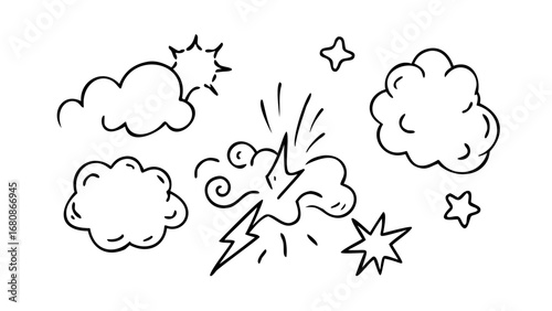 Comic Speech Bubble and Starburst explosion dialogue