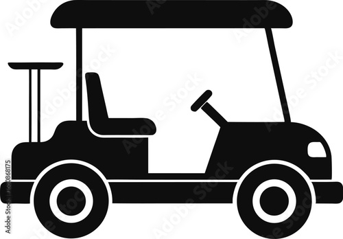 Golf cart icon vector