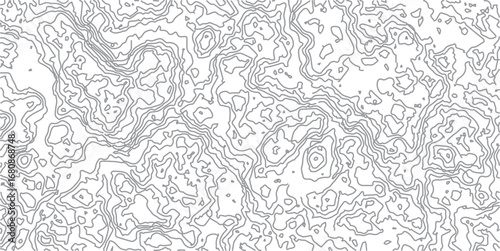 Abstract black topographic lines on a white background. black line waves topographical design. Geographic mountain contours Vector Illustration.