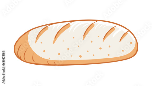 Whole wheat loaf with scoring bread artisan