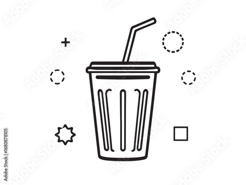 Cola line art illustration
