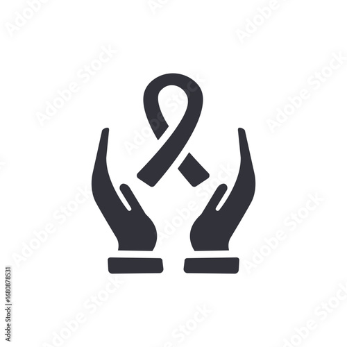 Hands Offering Protective Support Symbolizing Hope And Awareness For Compassionate Causes