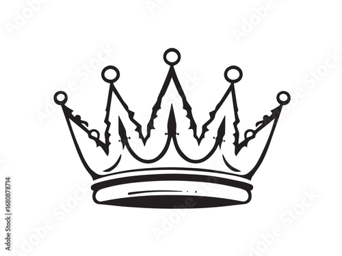 Crown Residences line art illustration