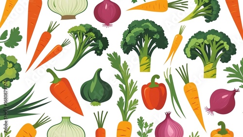 set of vegetables