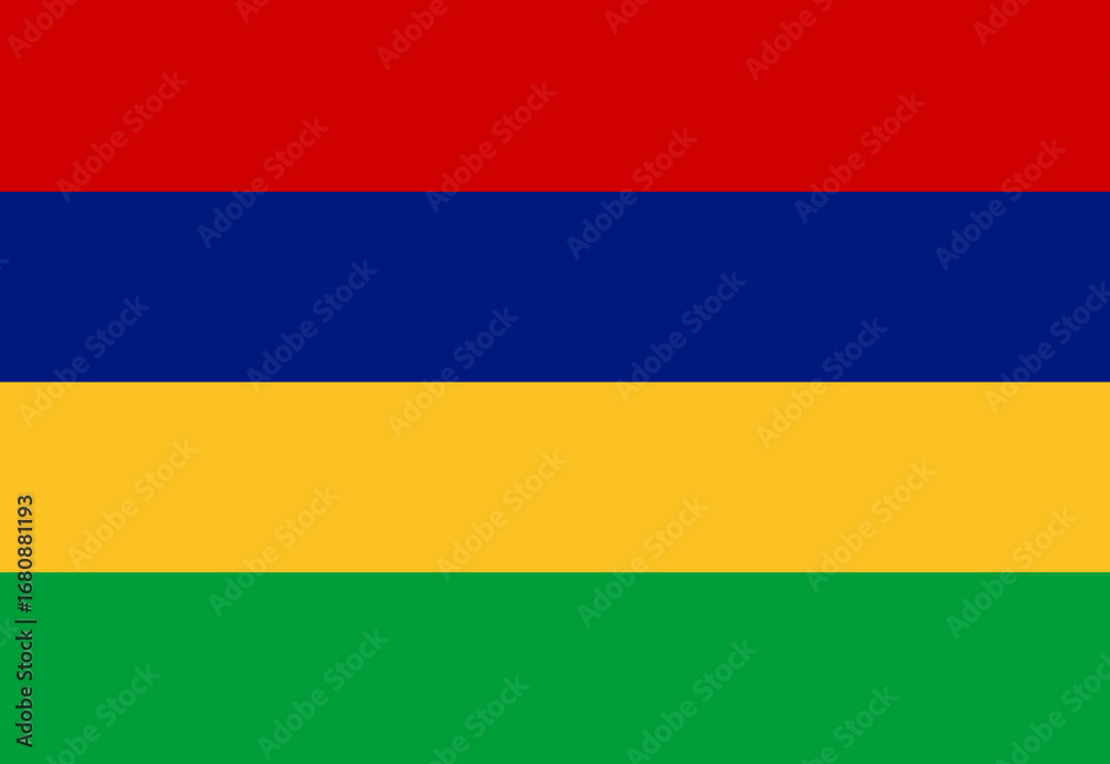 Fototapeta premium Mauritius flag illustrator national