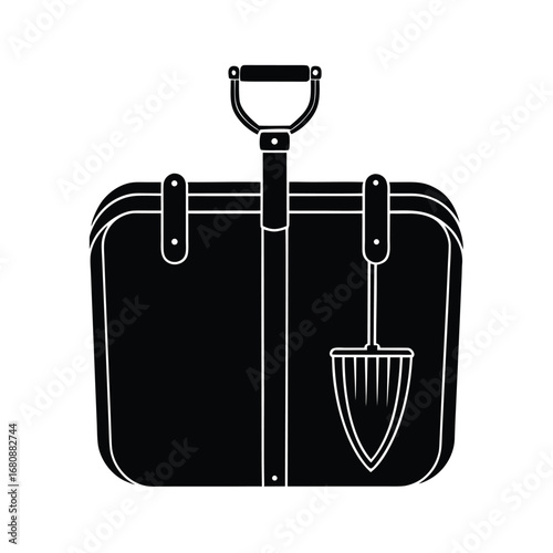 Sleek Black Protective Garden Tool Case