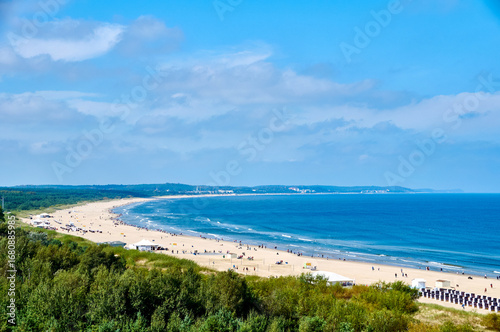 Swinemünde Polen. Strand von Oben. 
