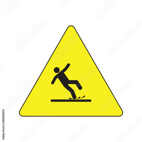 yellow warning sign