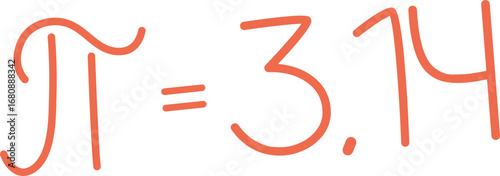 Pi Symbol with Equation