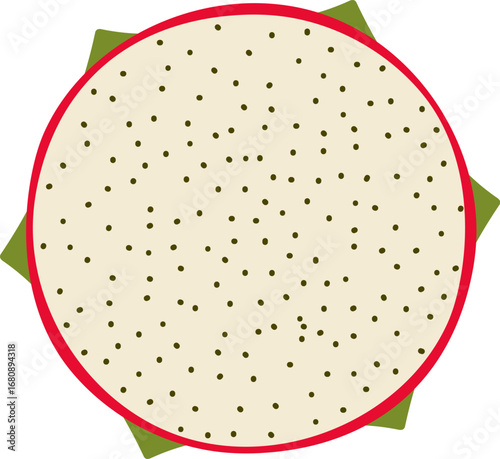 Dragonfruit Half Slice