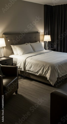 hotel room with bed