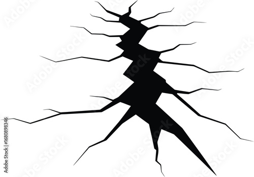 Black crack texture