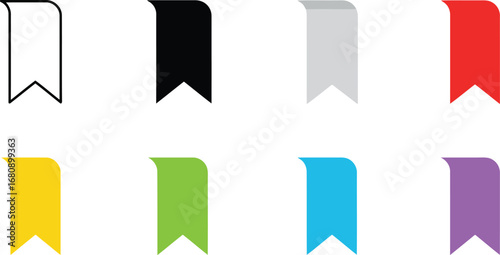 Free Download Colorful bookmark icons set - GFXLoad