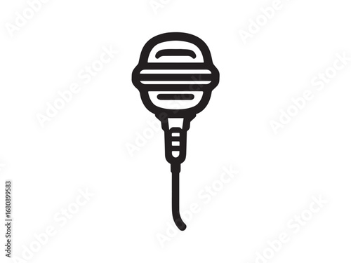 microphone line art illustration