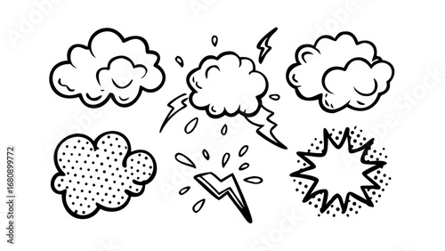 Comic book explosion sound effect vector