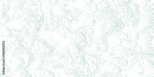abstract topographic wave line green, green line map texture. geometric discovery mounted location counter grid map background.White wave paper curved reliefs abstract background. The topographic map.
