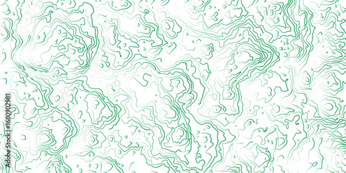 abstract topographic wave line green, green line map texture. geometric discovery mounted location counter grid map background.White wave paper curved reliefs abstract background. The topographic map.