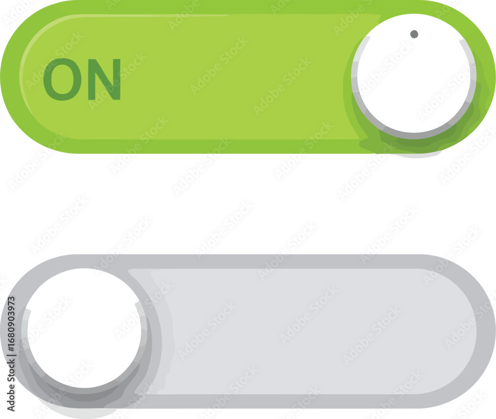 Obraz premium Toggle switch ui element on off control