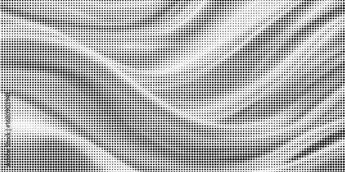 Dotted halftone gradient texture. Vanishing polka dot background. Repeating dots gradation pattern background. Black fading comic pop art overlay backdrop. Raster effect wallpaper