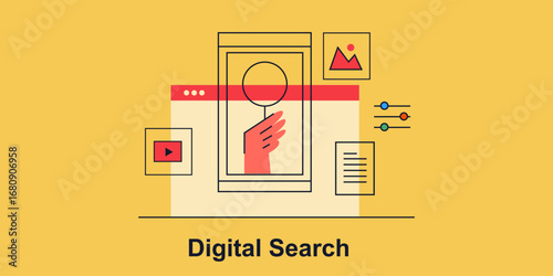 User discover relevant web content through advance mobile search tool.