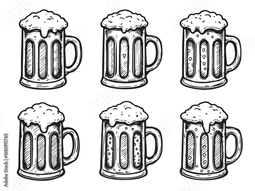 Root beer Line Art Illustration